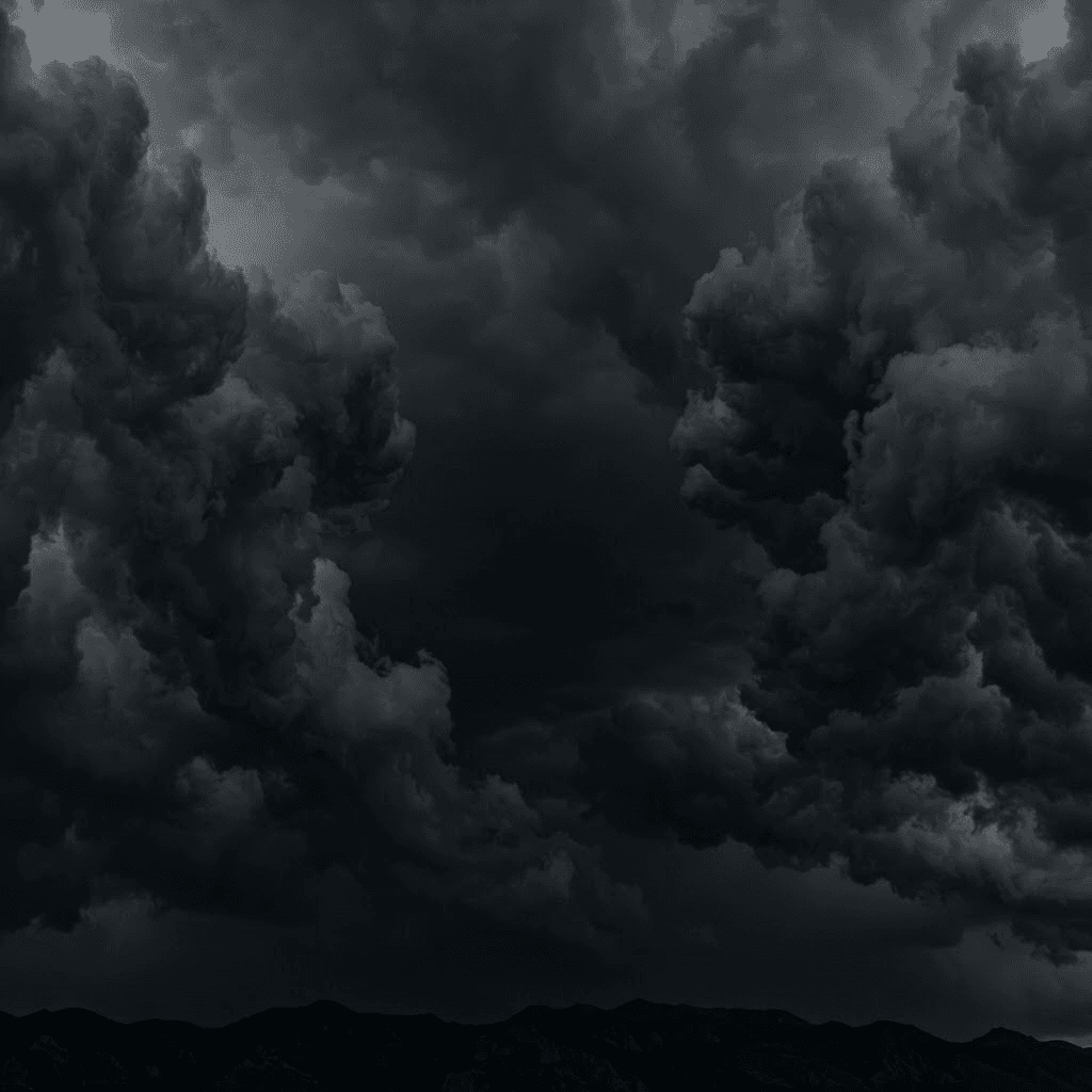 Céu com nuvens sobre o topo da página da OxBrand
