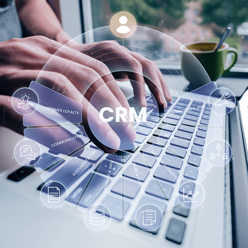 CRM, automação comercial e funil de vendas.